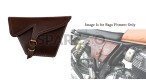 Royal Enfield GT and Interceptor 650 Side Panel Bag Genuine Leather Brown - SPAREZO